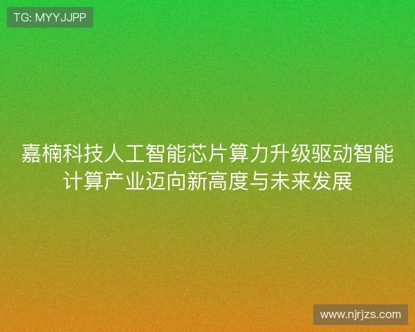 嘉楠科技人工智能芯片算力升级驱动智能计算产业迈向新高度与未来发展 嘉楠科技人工智能芯片算力升级驱动智能计算产业迈向新高度与未来发展
